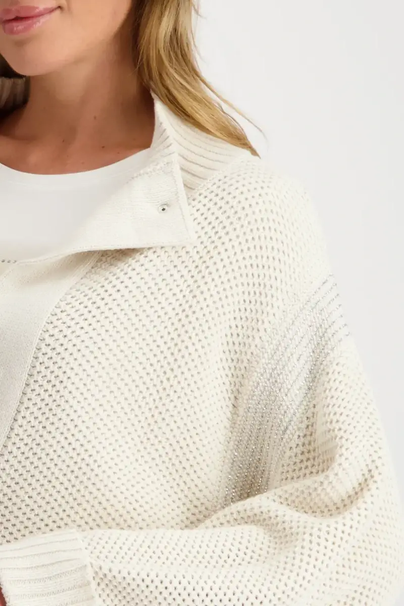 Monari Strickjacke mit Wabenmuster Online Shopping