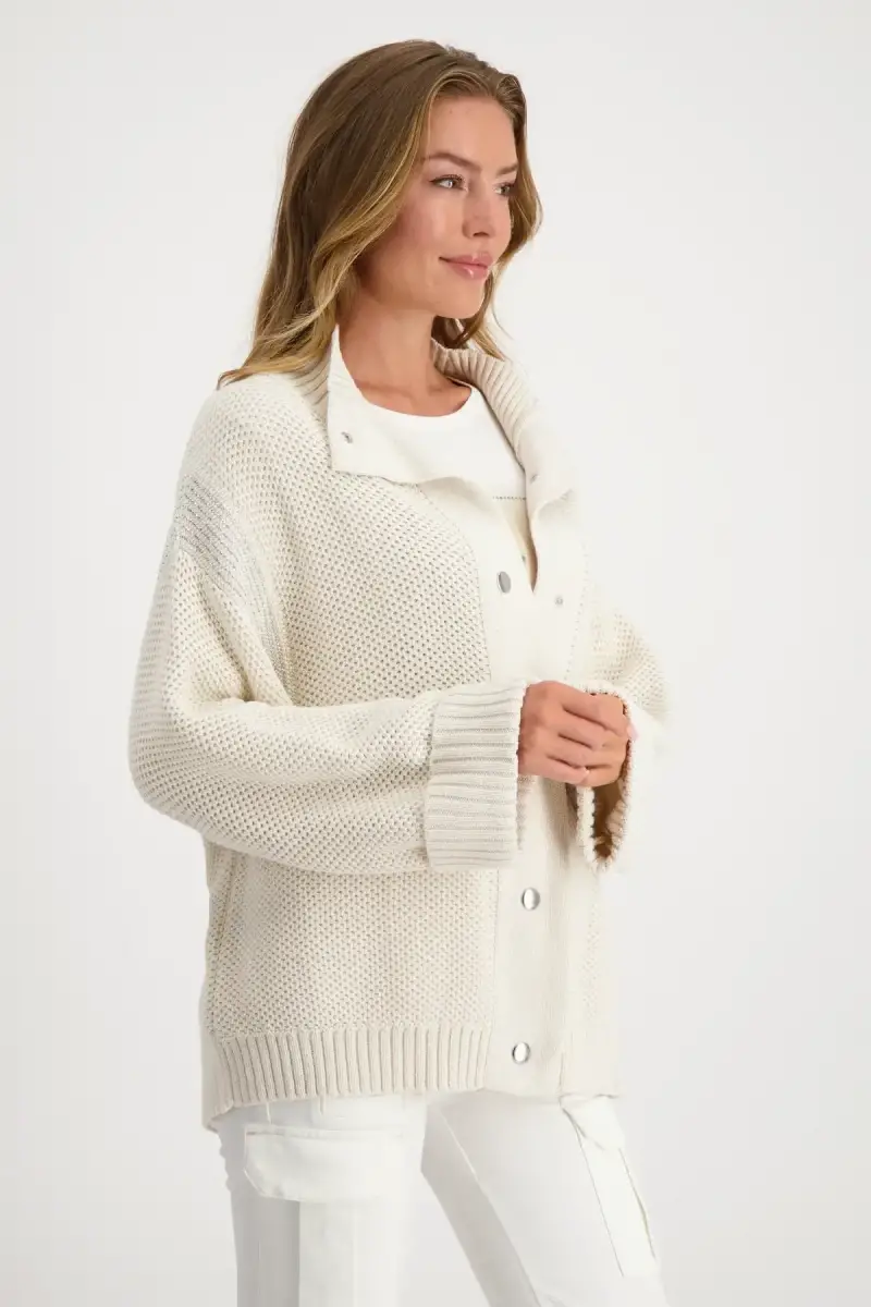 Monari Strickjacke mit Wabenmuster Online Shopping