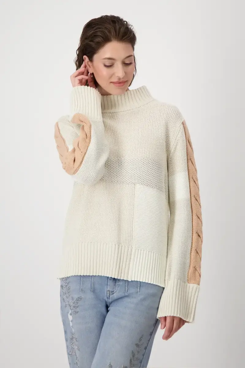 Monari Pullover Colorblocking Preisnachlass