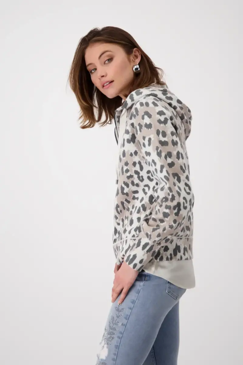 Monari Strickjacke mit Leomuster Weihnachtsangebot