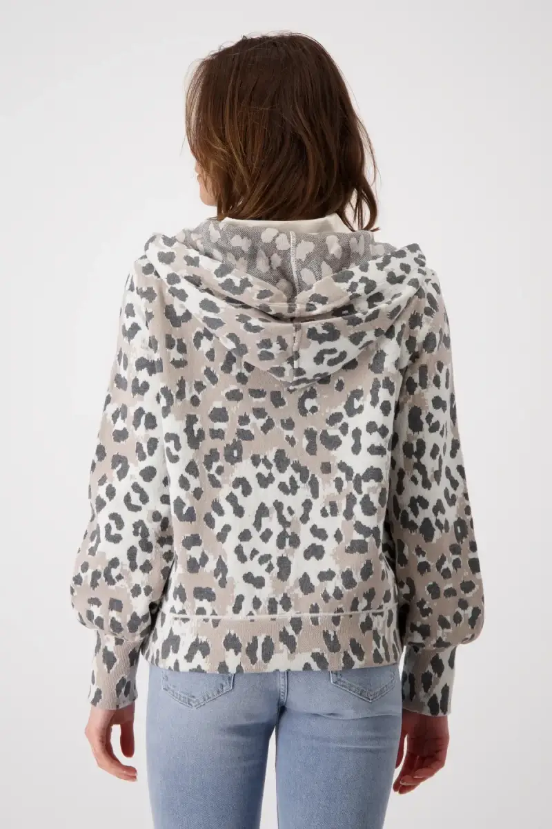 Monari Strickjacke mit Leomuster Weihnachtsangebot
