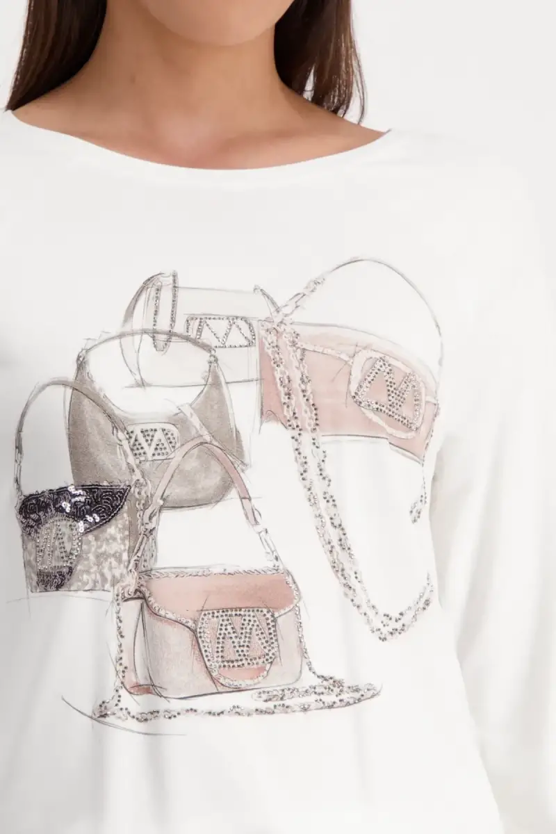 Monari Shirt mit Taschen Print Muttertagsangebot