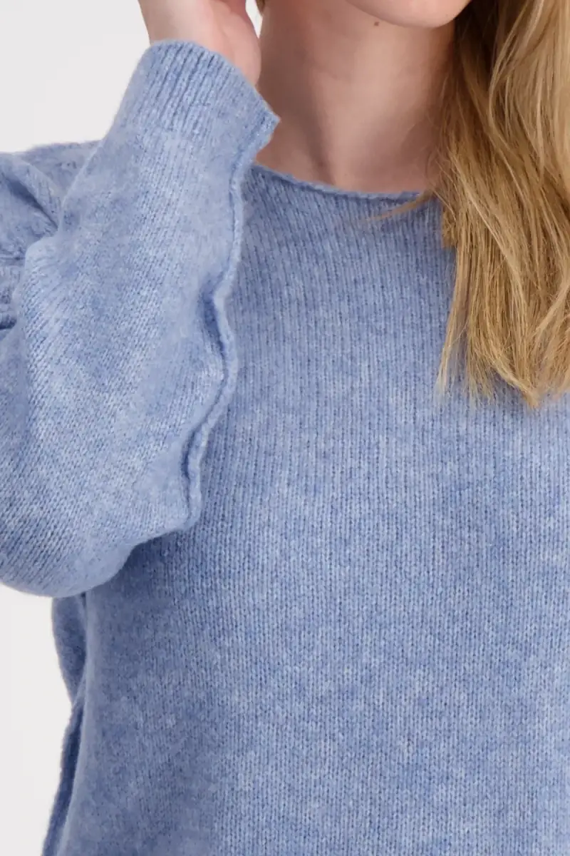 Monari Strickpullover mit Außennähten Neueste Mode