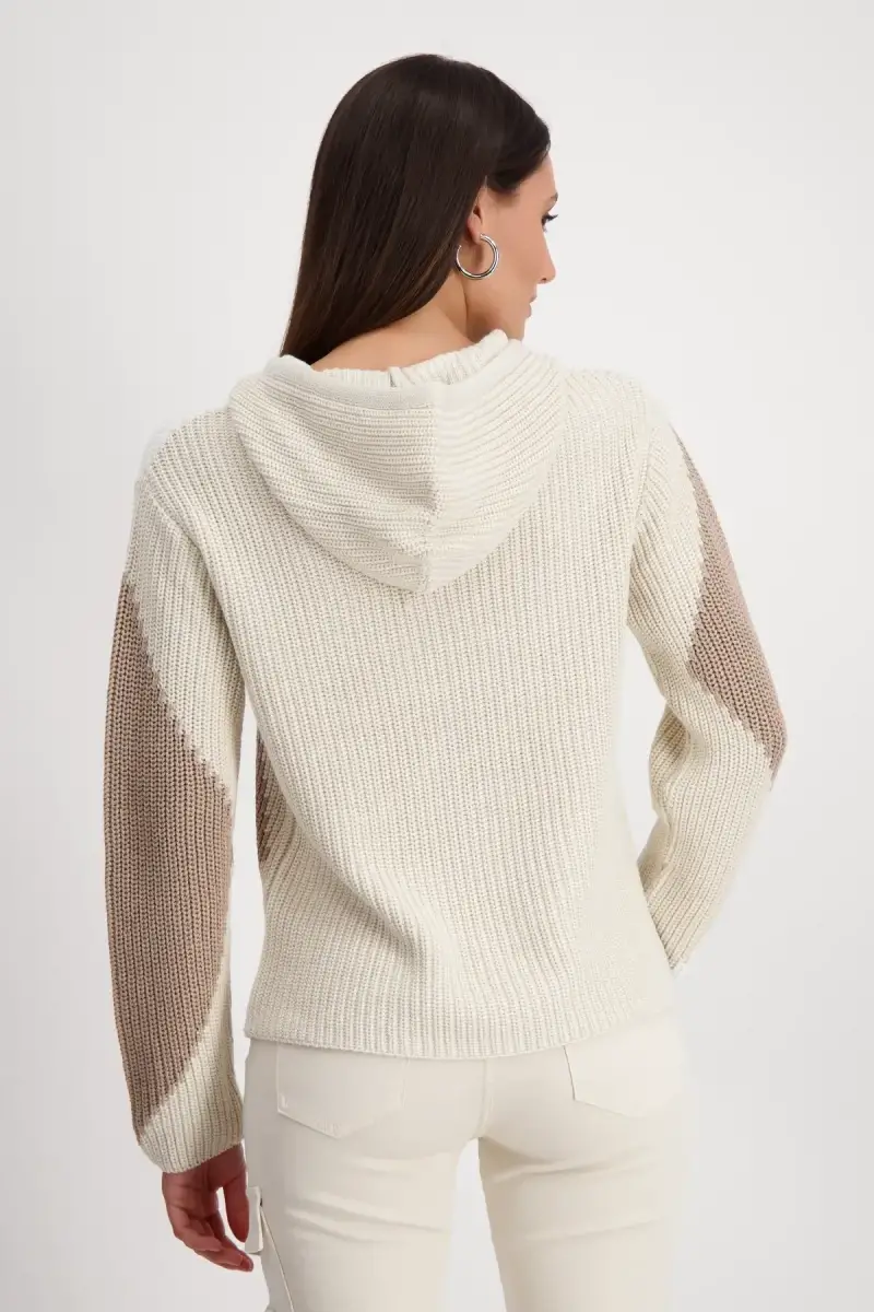 Monari Kapuzenpullover mit Rauten Online Outlet