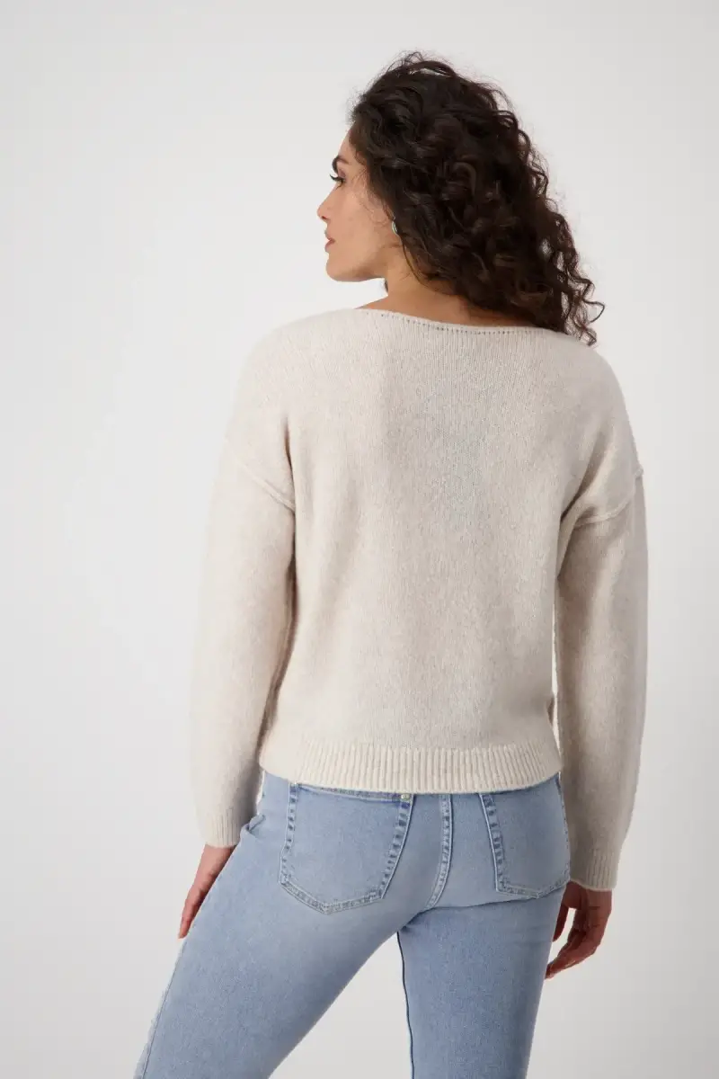 Monari Strickpullover mit Außennähten Exklusive Angebote