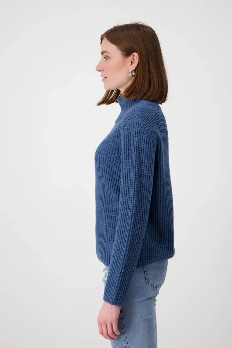 Monari Strickpullover mit Stehkragen Räumungsverkauf