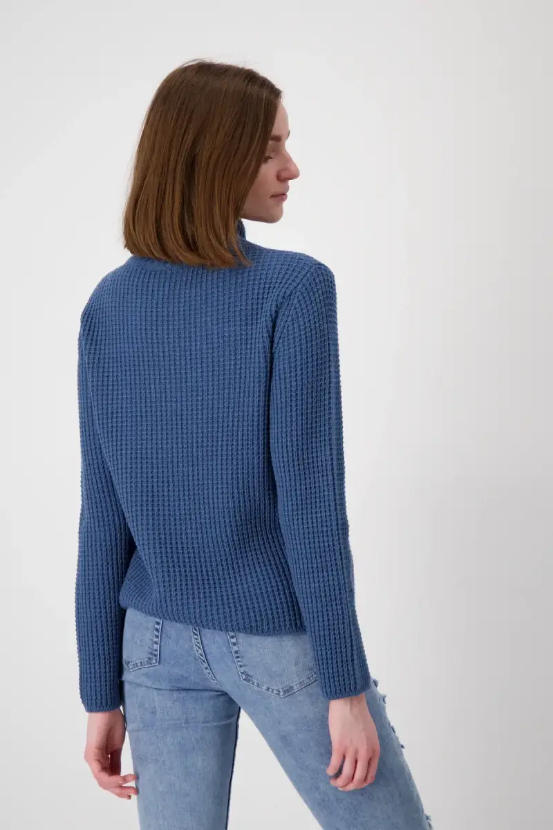 Monari Strickpullover mit Stehkragen Räumungsverkauf