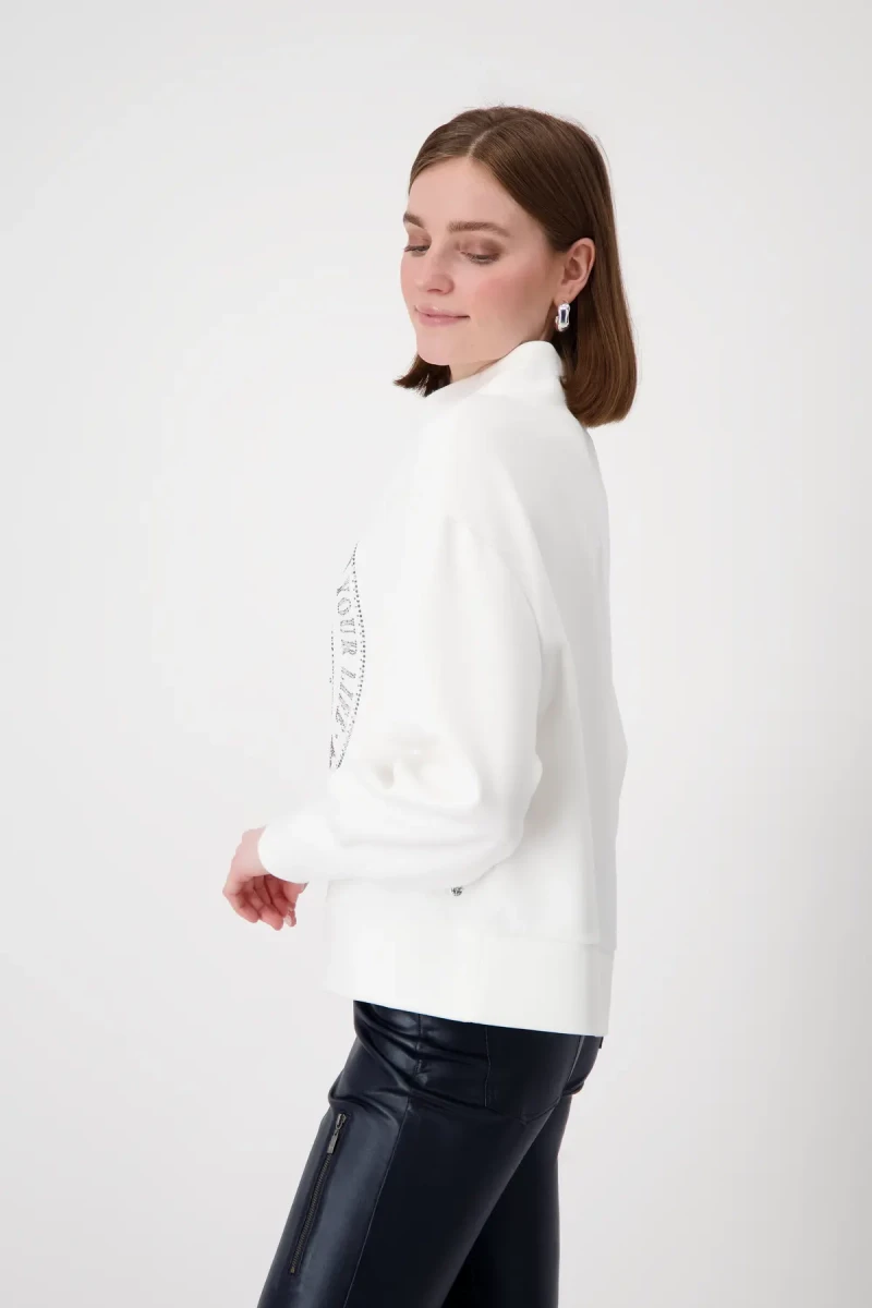 Monari Sweatshirt mit Emblem Print Tägliche Deals