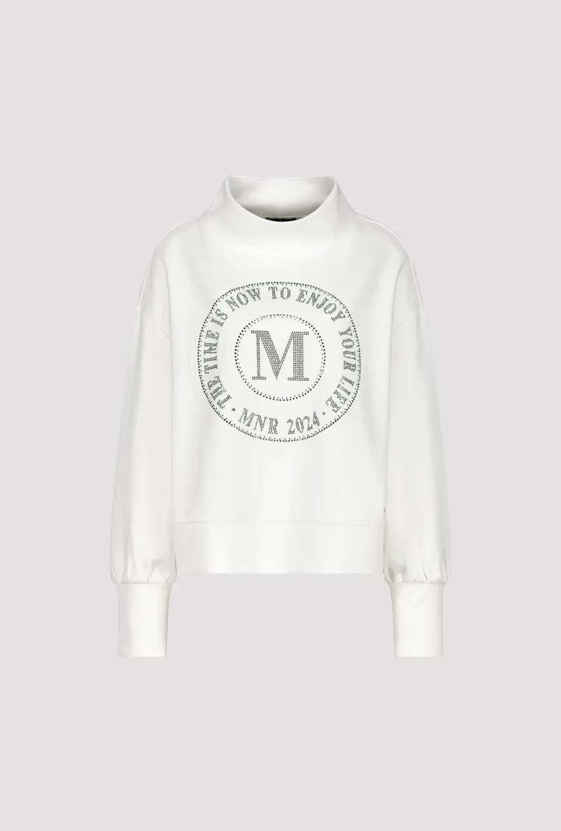 Monari Sweatshirt mit Emblem Print Tägliche Deals