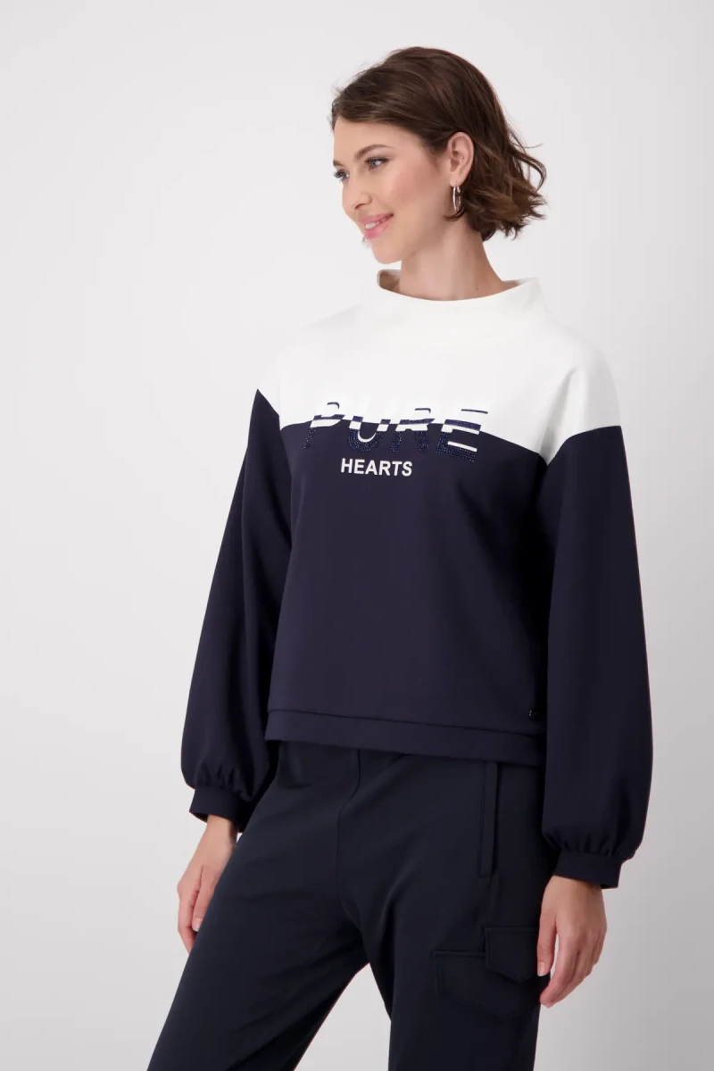 Monari Pure Colorblock Sweatshirt VIP-Rabatte