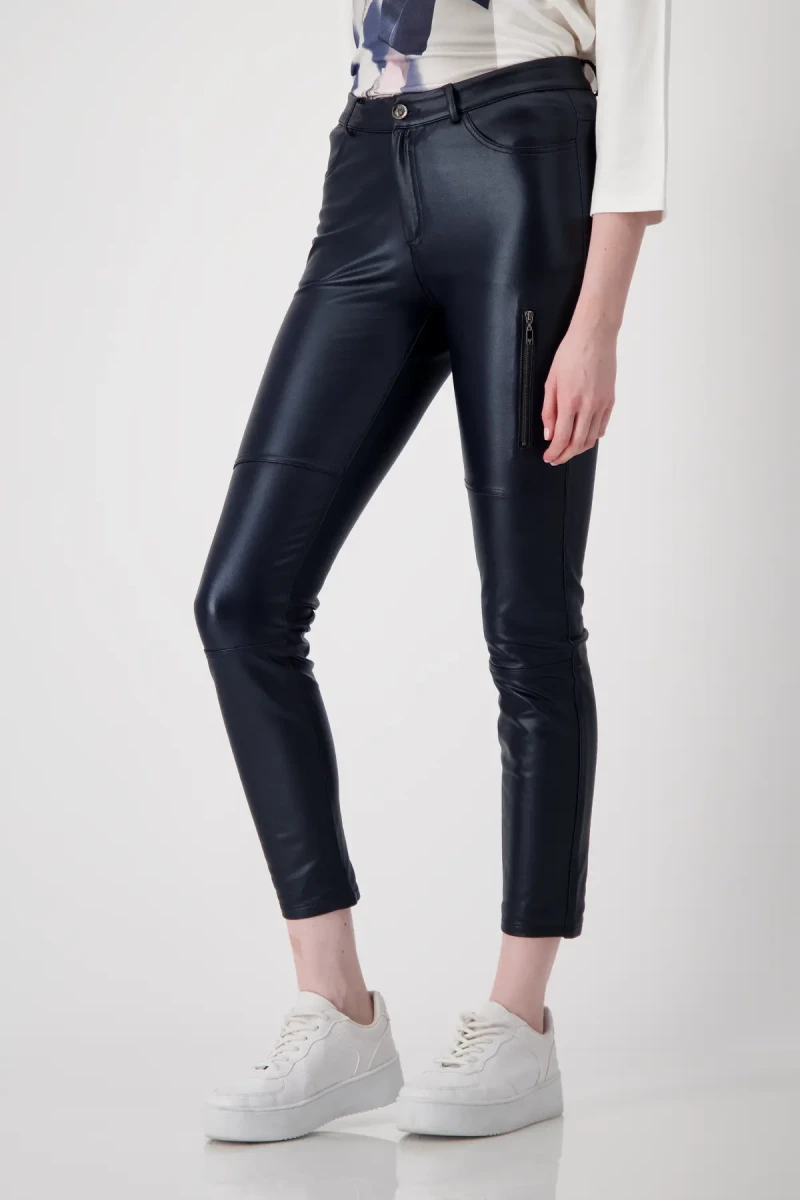 Monari Hose in Lederoptik Tiefpreis