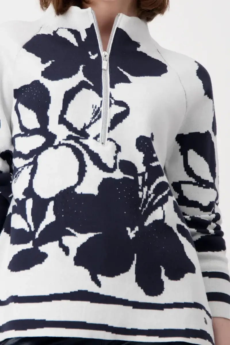 Monari Pullover mit Blumenmuster Begrenzte Freigabe