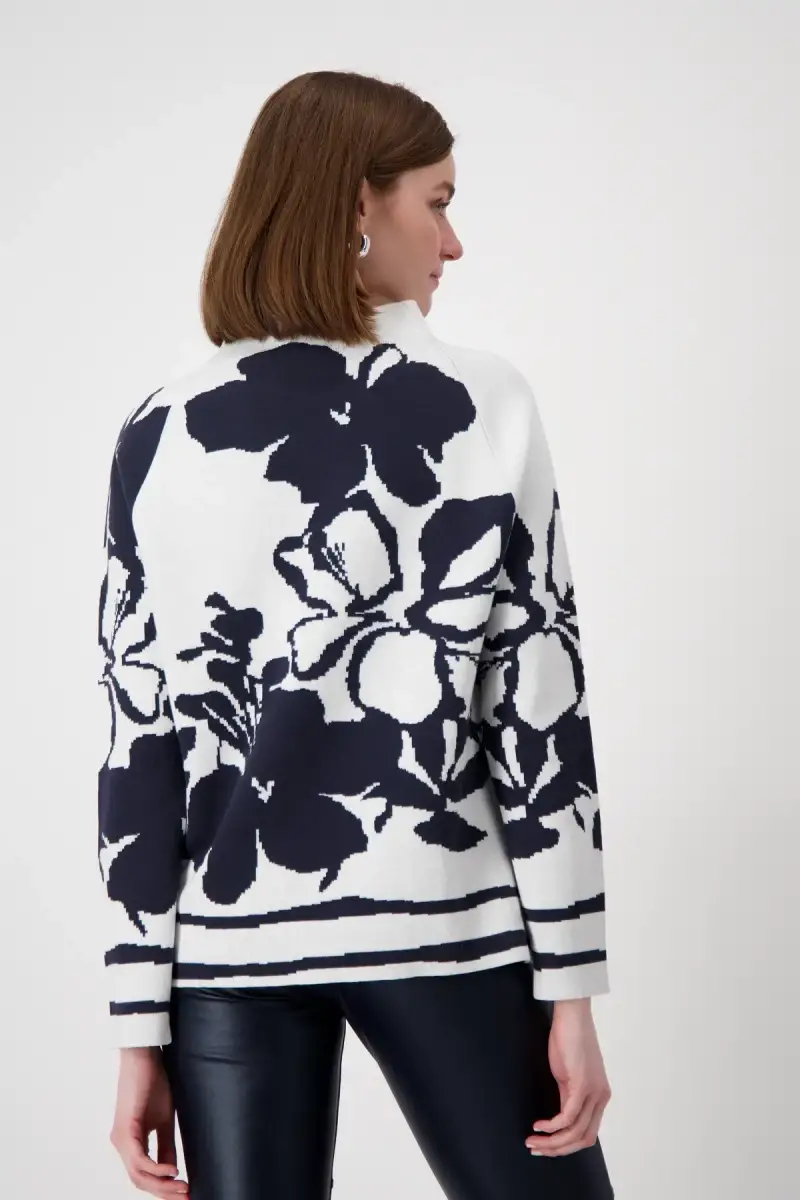 Monari Pullover mit Blumenmuster Begrenzte Freigabe