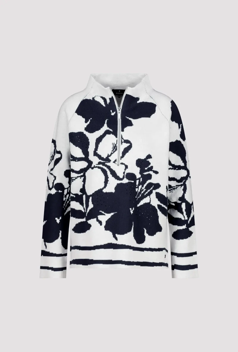 Monari Pullover mit Blumenmuster Begrenzte Freigabe