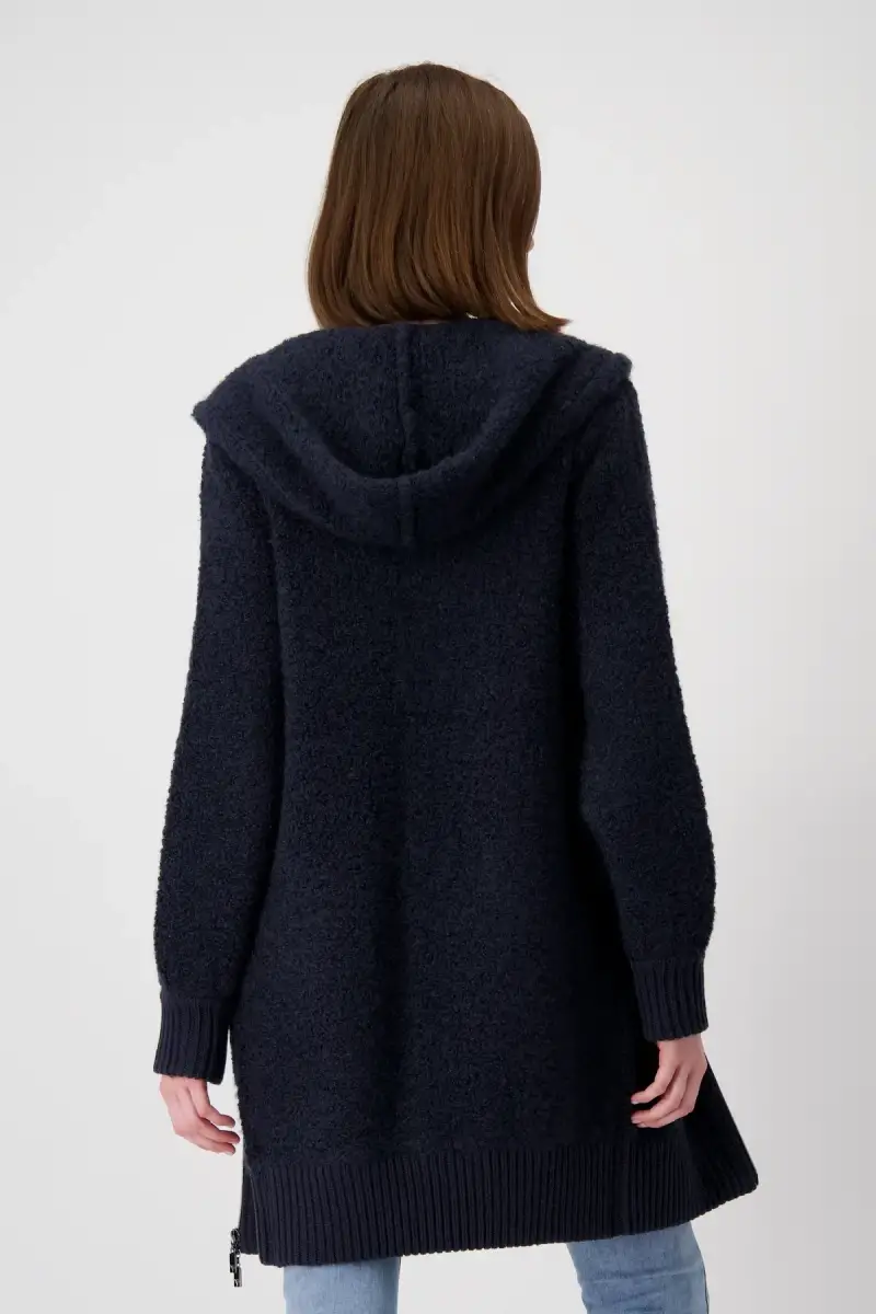 Monari Boucle Jacke mit Kapuze Bis zu 50% Rabatt