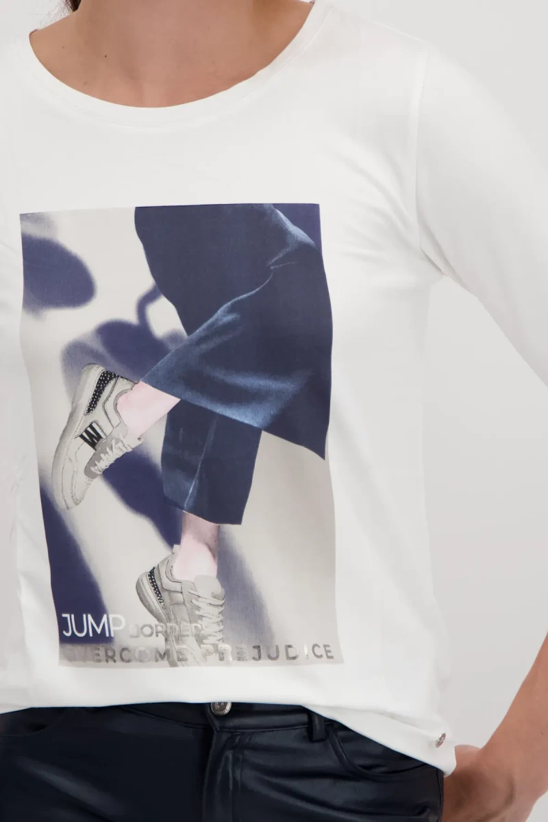 Monari Shirt mit Print Nur noch ein Tag übrig