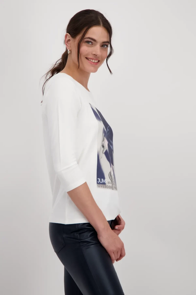 Monari Shirt mit Print Nur noch ein Tag übrig