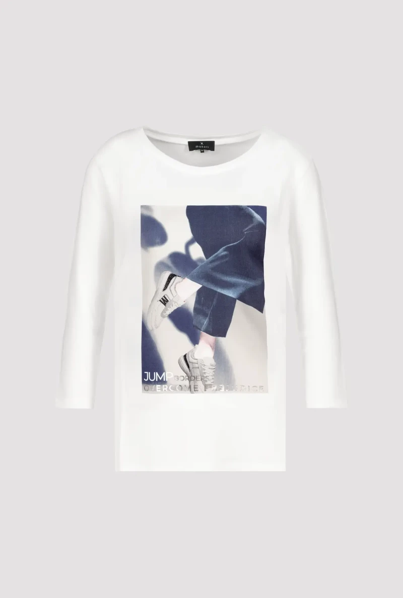 Monari Shirt mit Print Nur noch ein Tag übrig