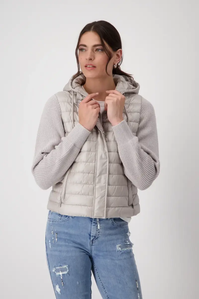 Monari Steppjacke mit Strickärmeln Speichern exportieren