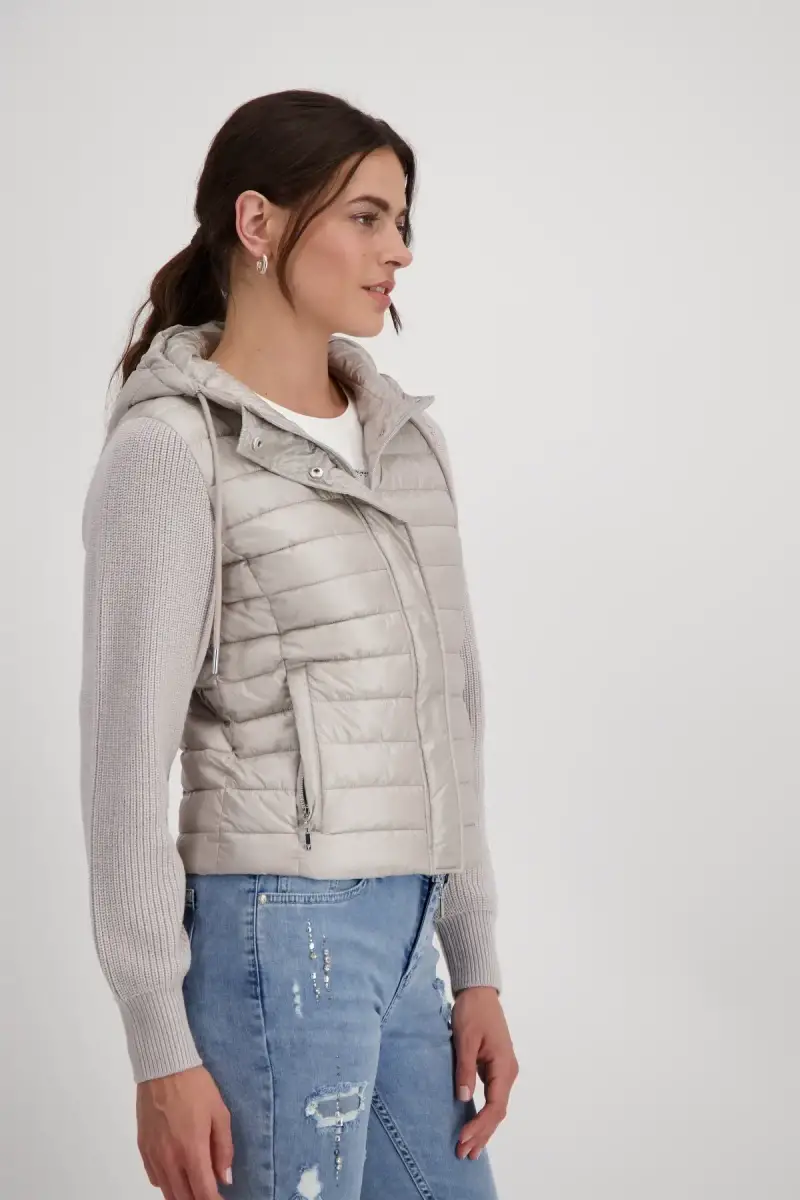 Monari Steppjacke mit Strickärmeln Speichern exportieren