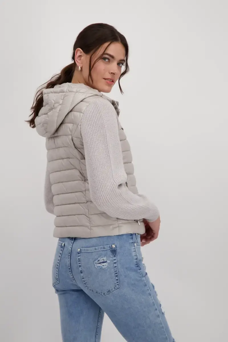 Monari Steppjacke mit Strickärmeln Speichern exportieren