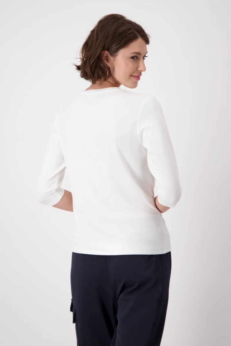 Monari Shirt mit Emblem Print Black Friday Preise
