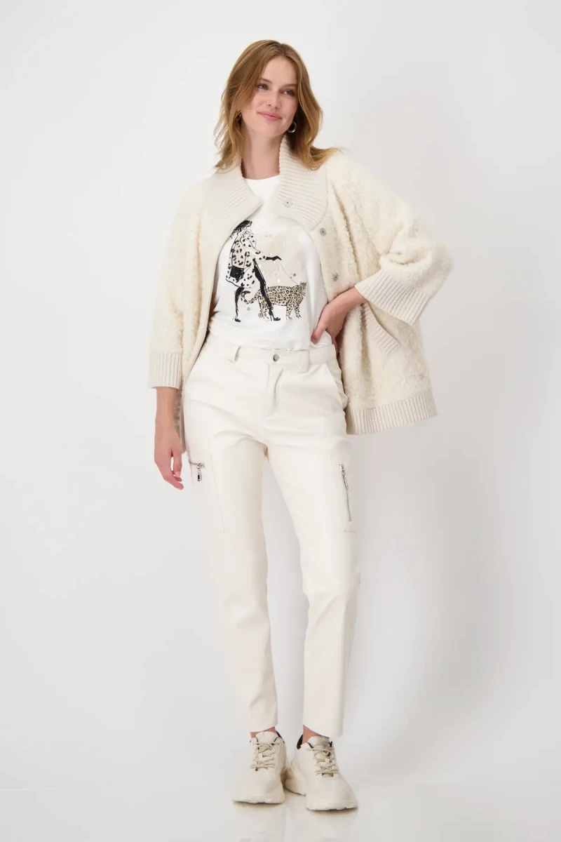 Monari Shirt mit Frauenprint und Strass Verkauf