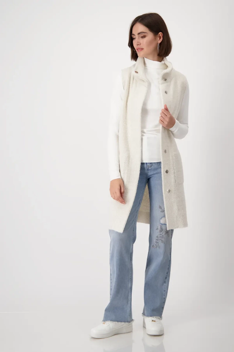 Monari Shirt mit Stehkragen Fabrik Onlineshop