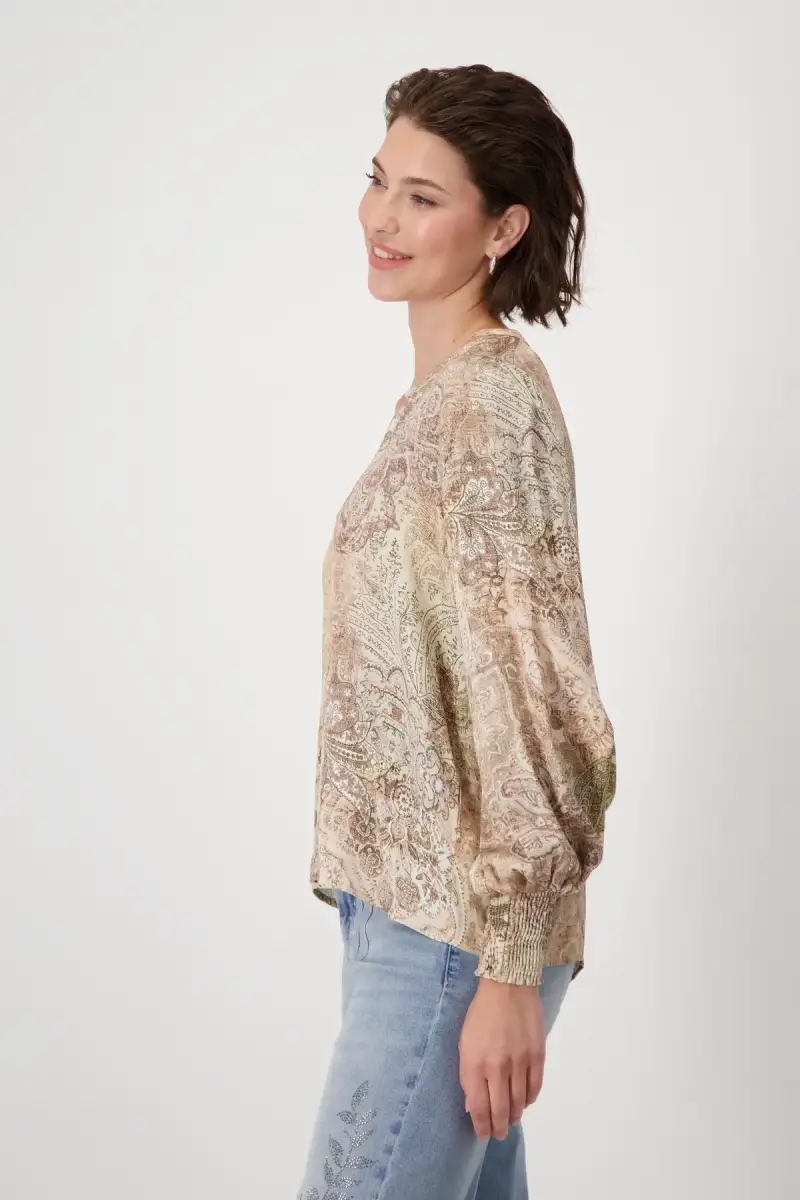 Monari Bluse mit Paisleymuster Fabrikpreis