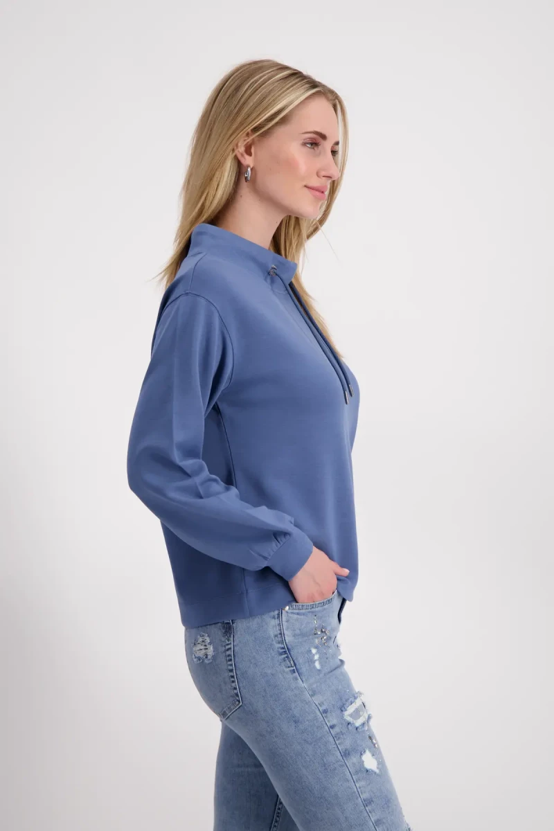 Monari Sweatshirt mit Stehkragen Großer Ausverkauf