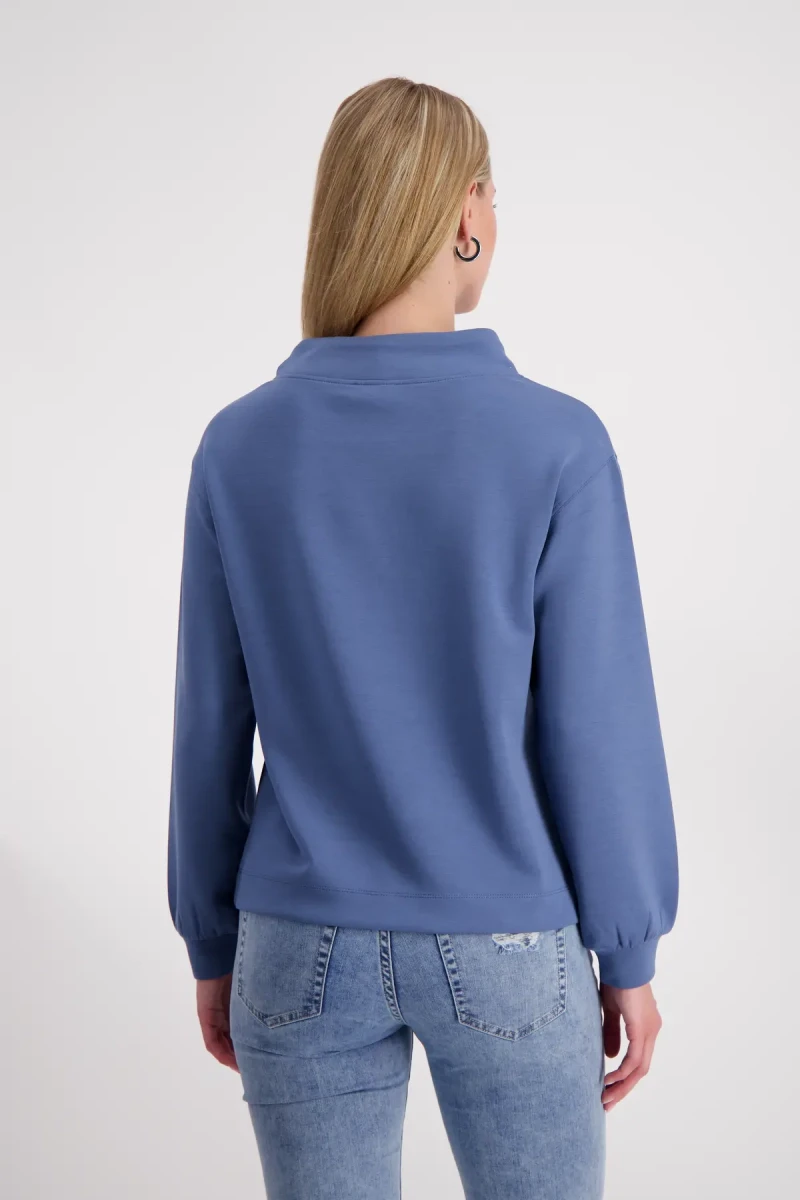 Monari Sweatshirt mit Stehkragen Großer Ausverkauf