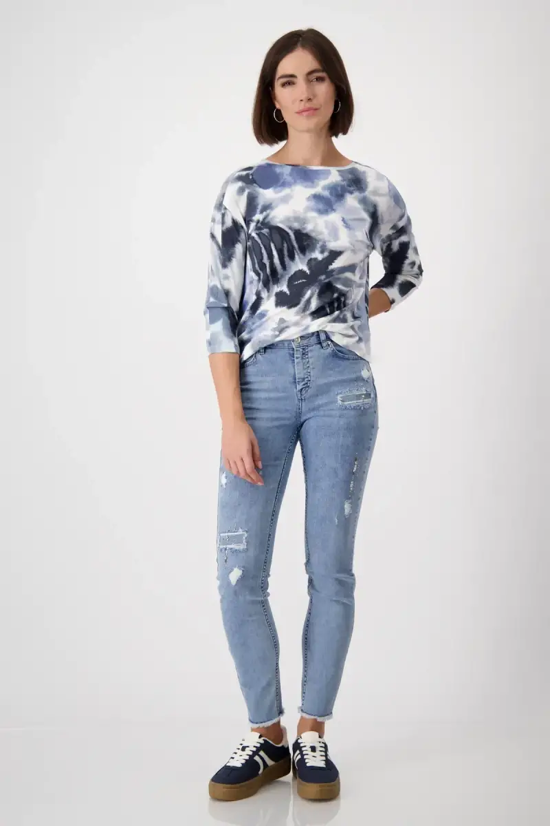 Monari Shirt mit Blumenmuster Exklusivangebot