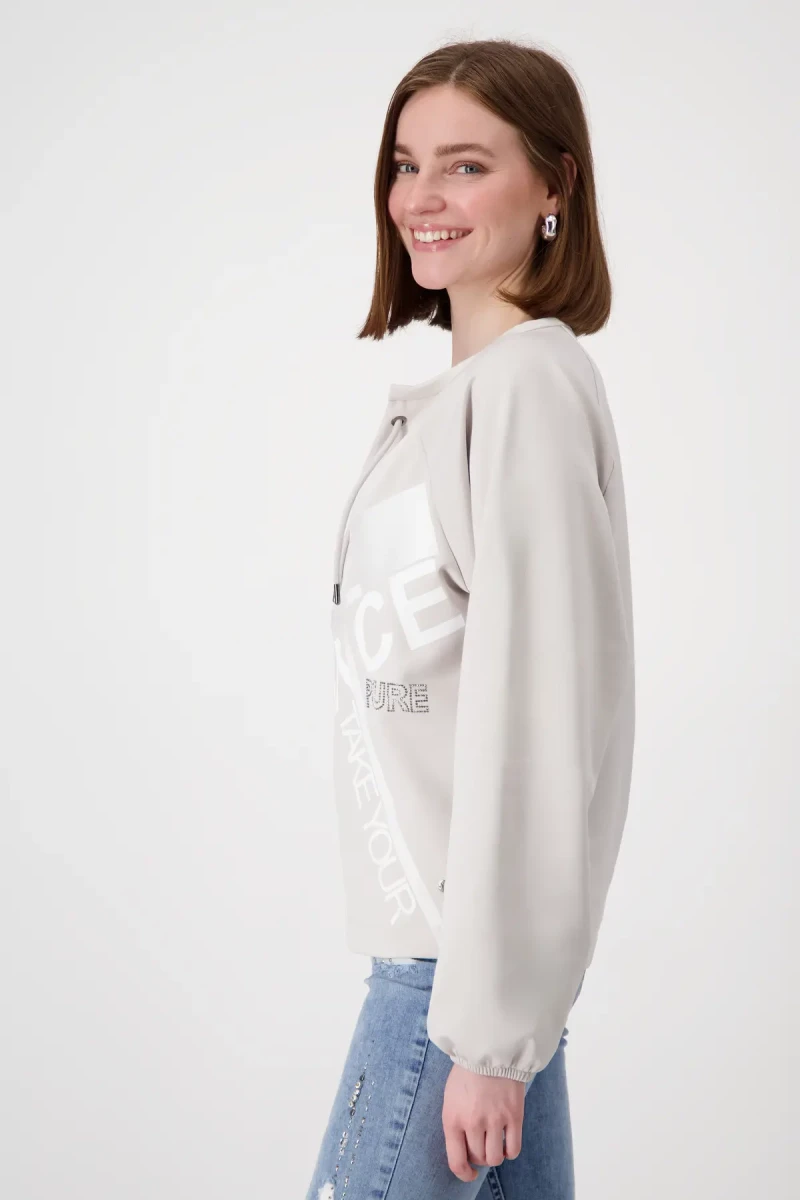 Monari Sweatshirt mit Schmuckschrift Weihnachtsangebot