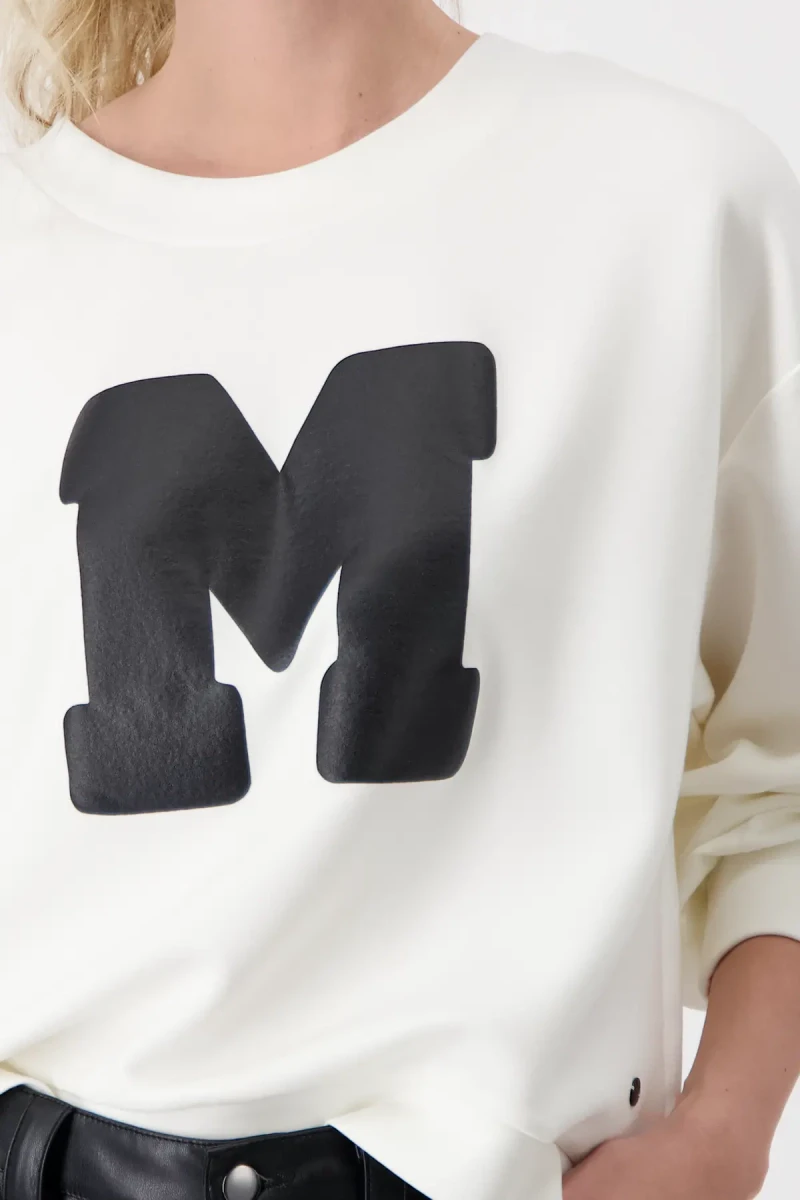 Monari Sweatshirt mit Buchstaben Print Muttertagsangebot