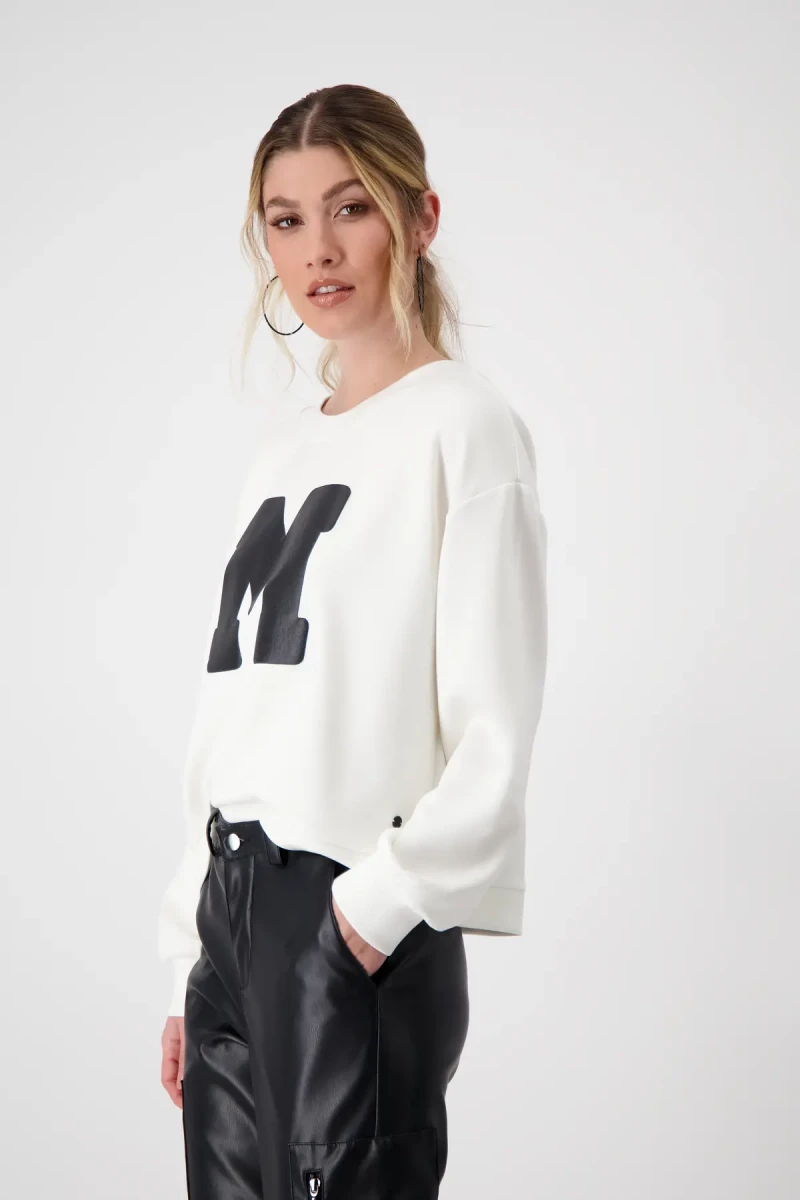 Monari Sweatshirt mit Buchstaben Print Muttertagsangebot