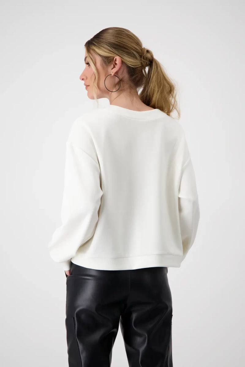 Monari Sweatshirt mit Buchstaben Print Muttertagsangebot