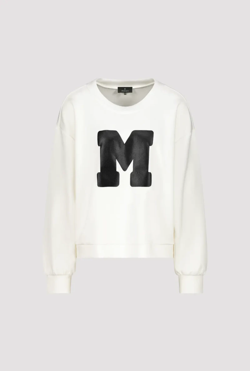 Monari Sweatshirt mit Buchstaben Print Muttertagsangebot