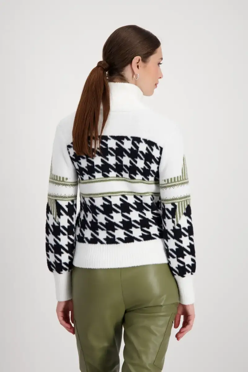 Monari Strickjacke mit Hahnentrittmuster Top Angebot