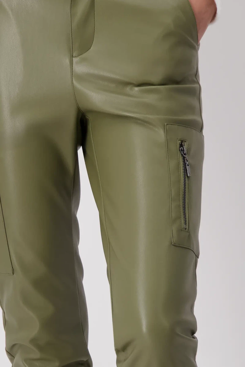 Monari Lederimitat Hose Neueste Mode