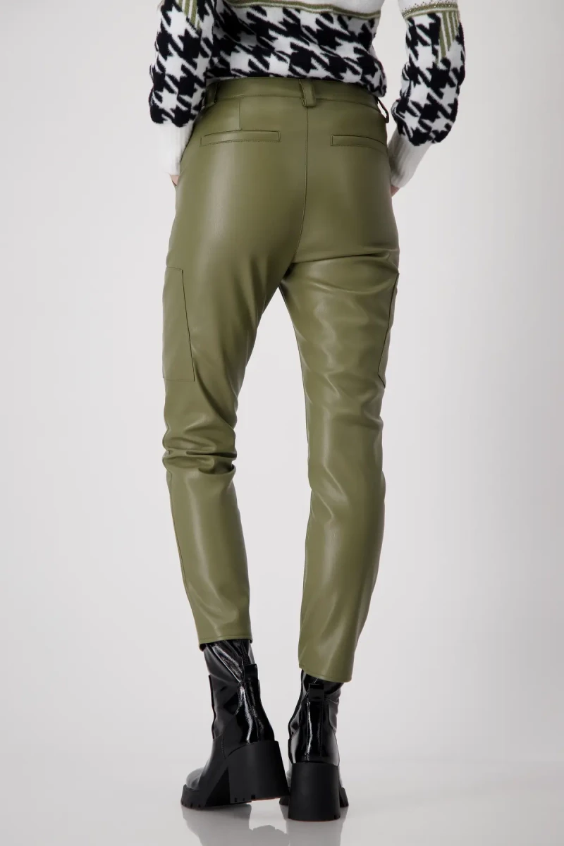Monari Lederimitat Hose Neueste Mode