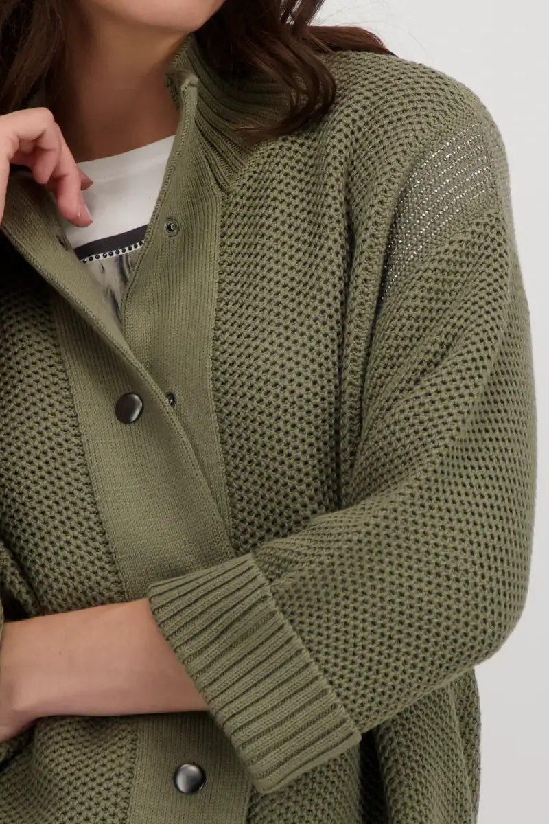 Monari Strickjacke mit Wabenmuster Kostenlose Rückgabe