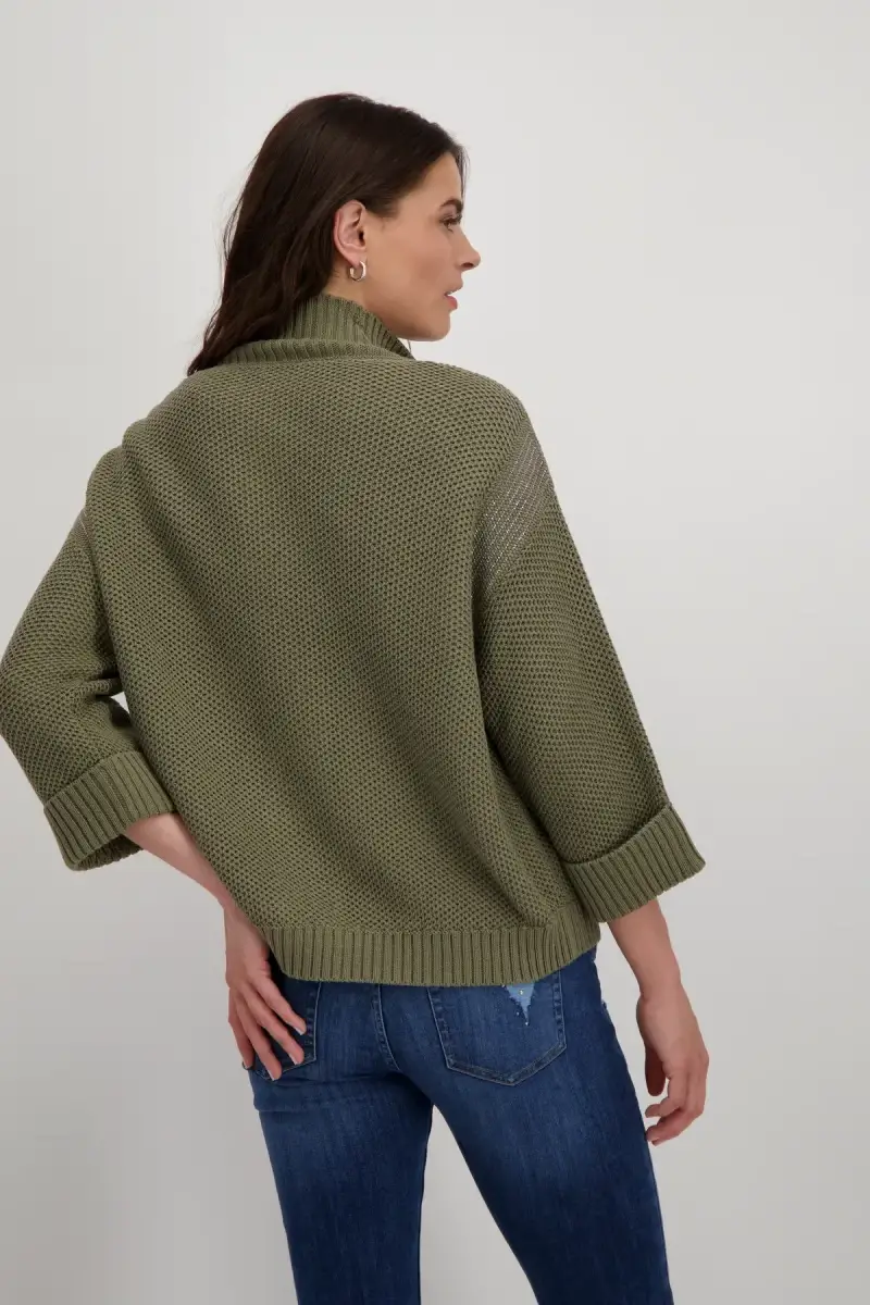 Monari Strickjacke mit Wabenmuster Kostenlose Rückgabe