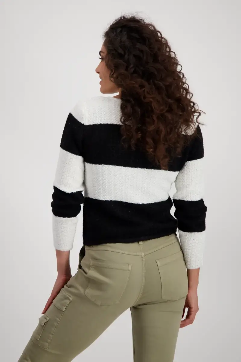 Monari Strickjacke mit Fransen Begrenzte Freigabe