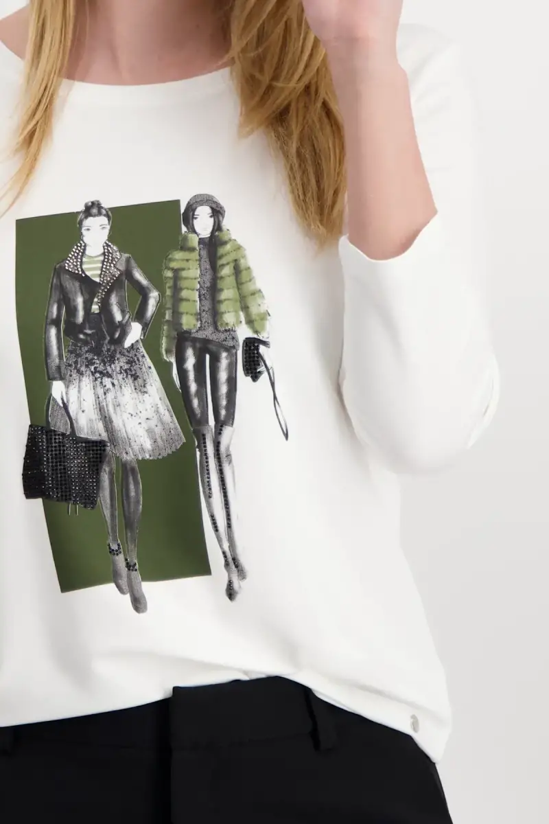Monari Shirt mit Frauen Print Neueste Stile