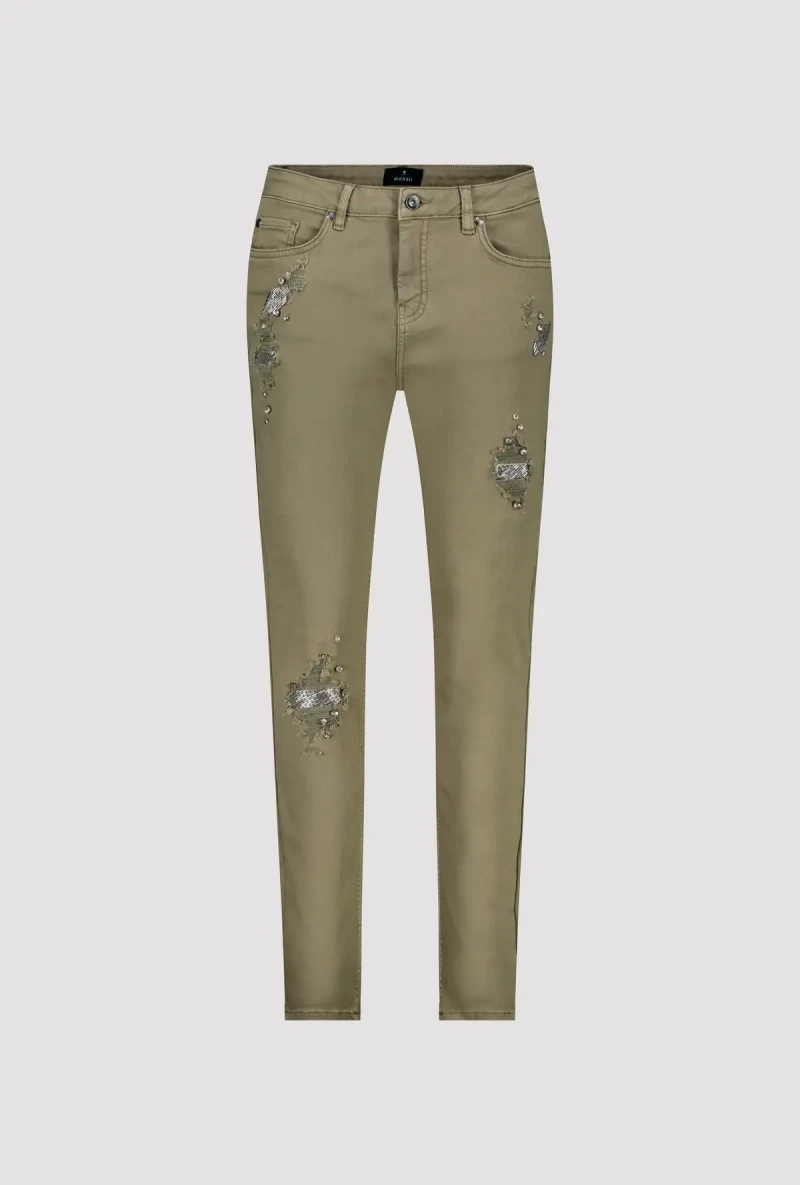 Monari Destroyed Jeans mit Schmuck Discount Store für neue Produkte