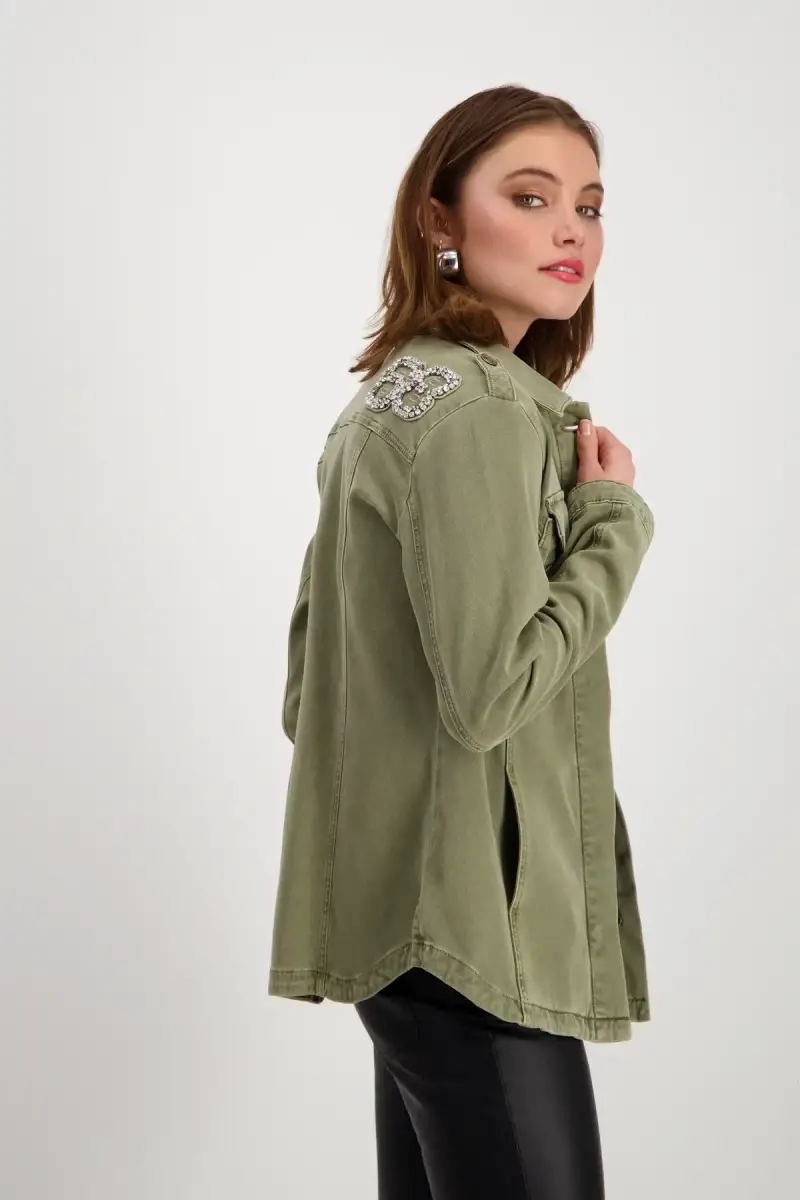 Monari Hemdjacke mit Schmucksteinen Riesige Rabatte