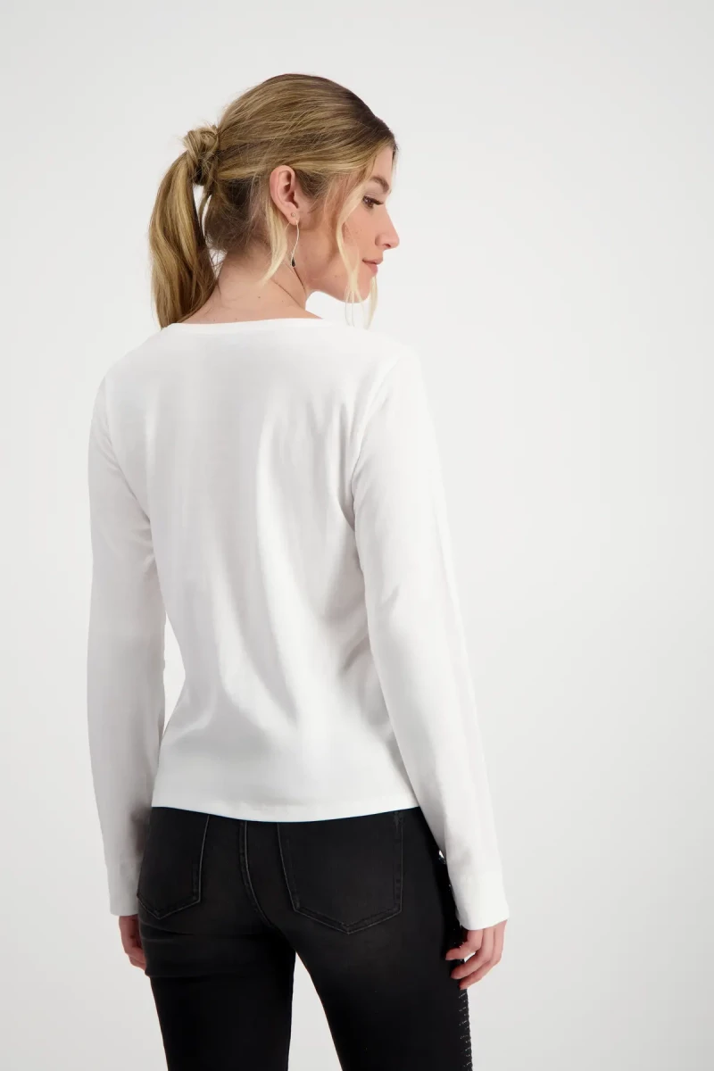 Monari Shirt mit Strass Schrift 50% Rabatt mit kostenlosem Versand