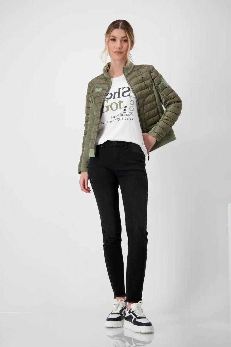 Monari Shirt mit Strass Schrift 50% Rabatt mit kostenlosem Versand