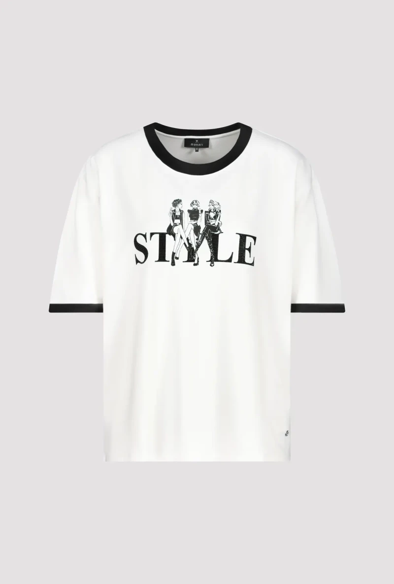 Monari T Shirt mit Frauen Print Black Friday Preise