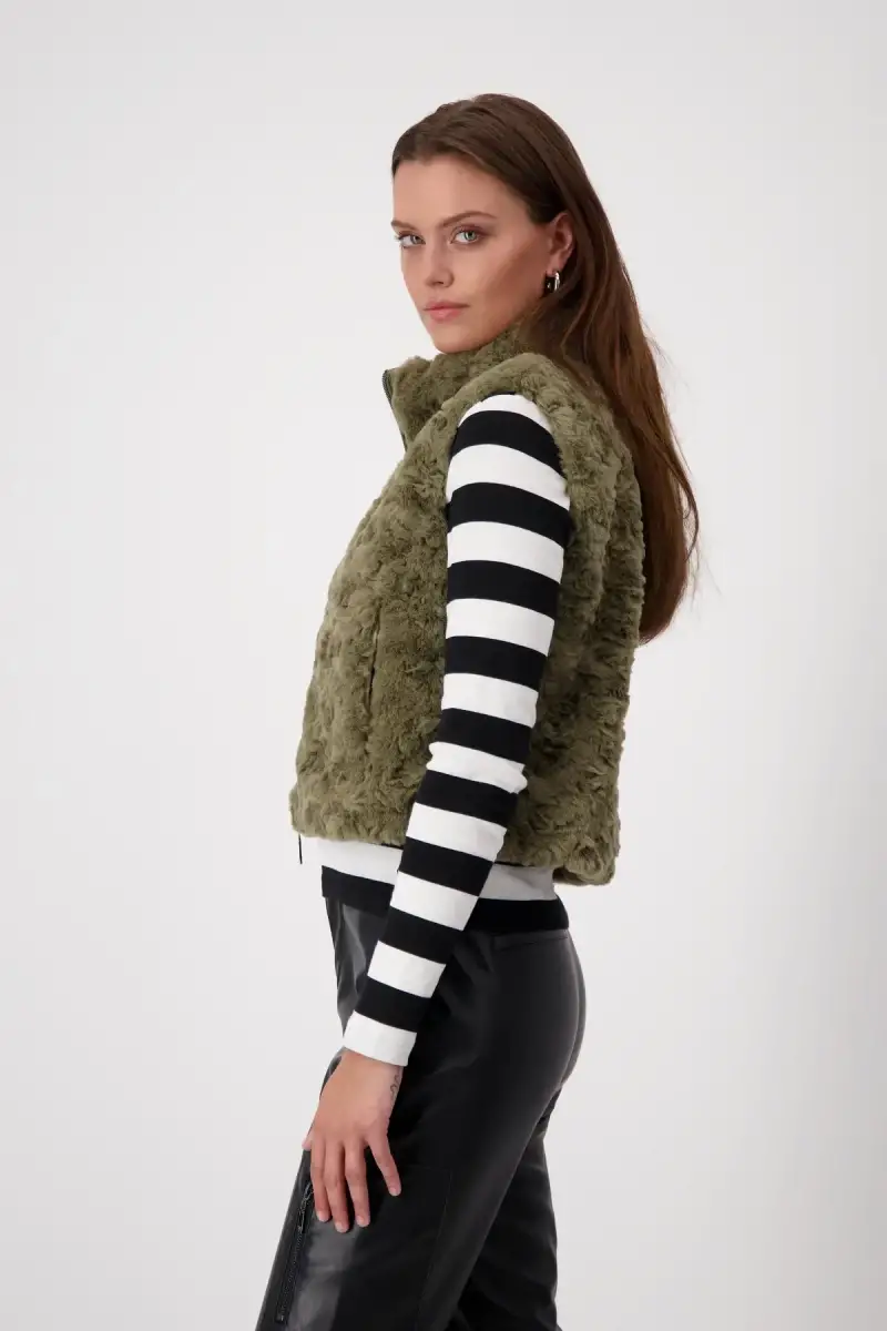 Monari Cropped-Weste mit Taschen Auslauf